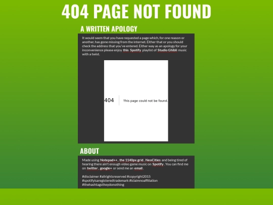 not_found screenshot
