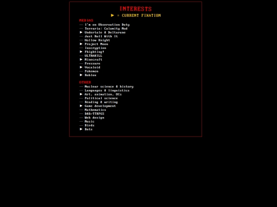 islands/allensamerica/interests screenshot