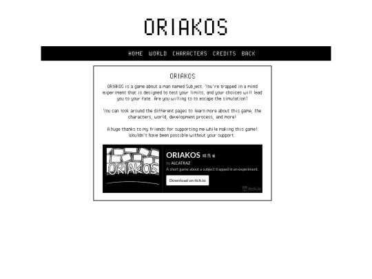 projects/oriakos screenshot