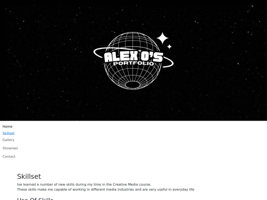 Project 3 Web/skillset screenshot