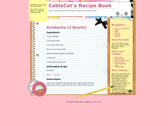 Recipe Pages/kombucha screenshot