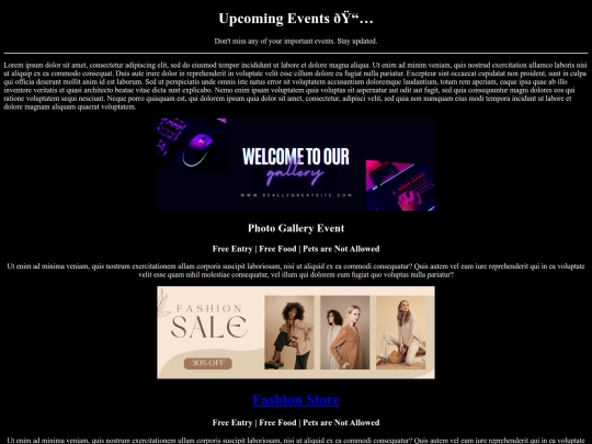 Event/Event Management HTML Project/starter/event screenshot