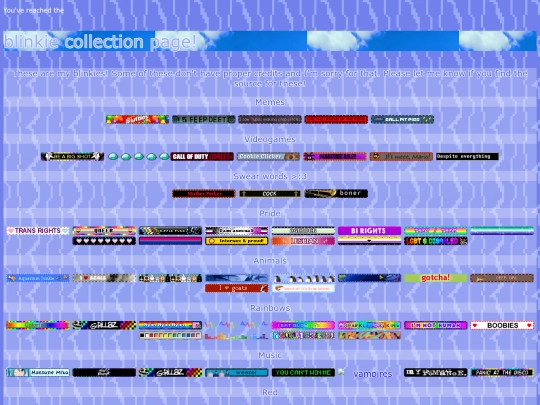 Blinkiescollection screenshot