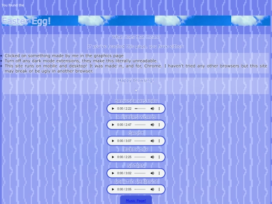 Easteregg screenshot