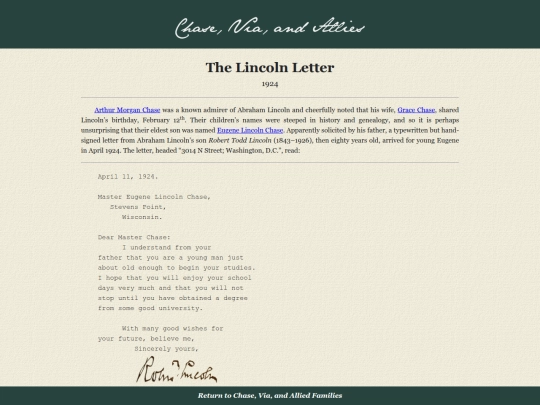 genealogy/gi/lincoln screenshot