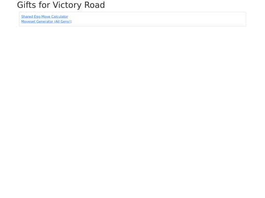 victory-road screenshot