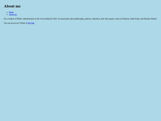 about-me screenshot