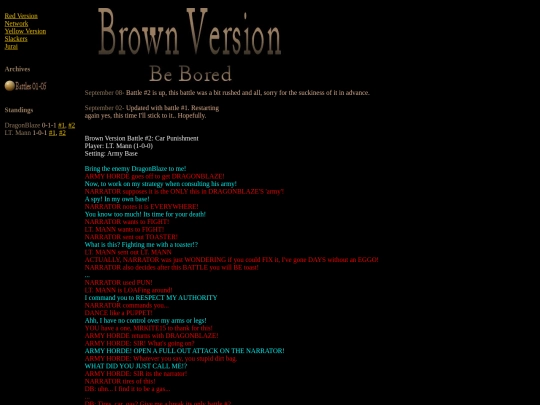 amber/brown screenshot
