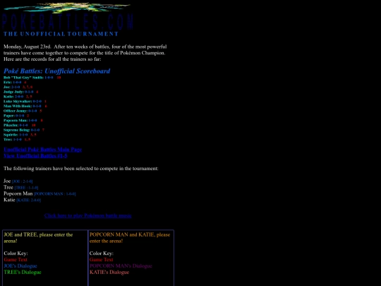 amber/chronopublish/pokemon/utournament1 screenshot
