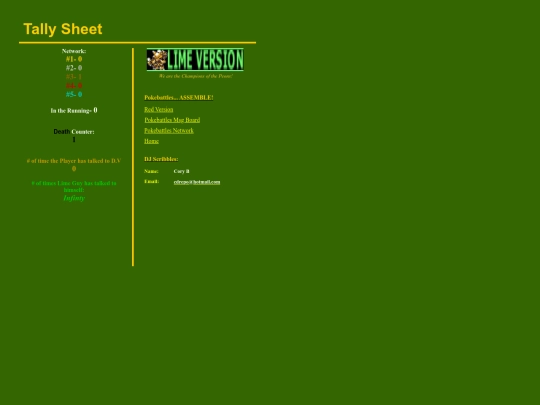 amber/lime/Tally screenshot