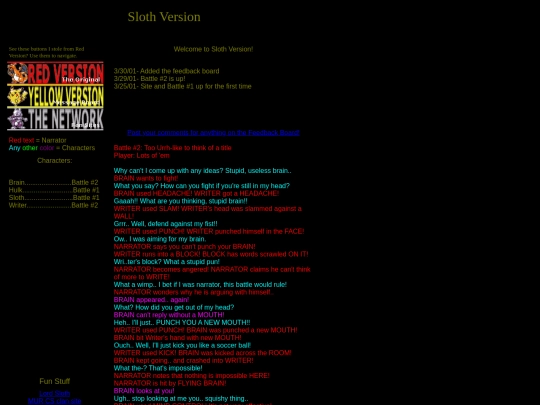 amber/slothversion screenshot