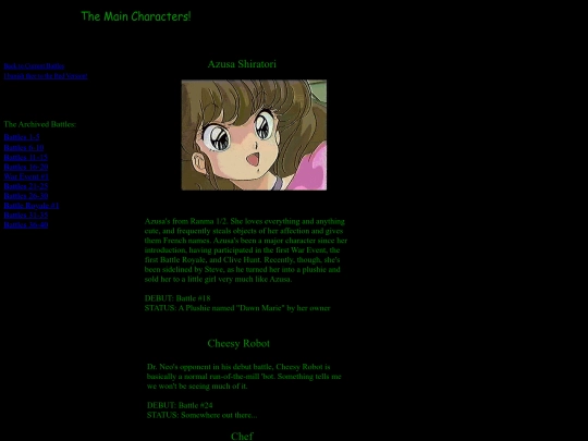 amber/viridianversion/Characters screenshot