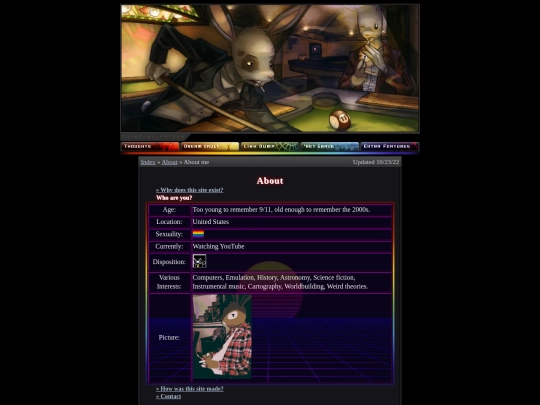 about/personal screenshot