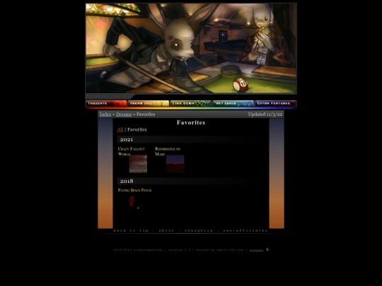 dreams/favorites screenshot