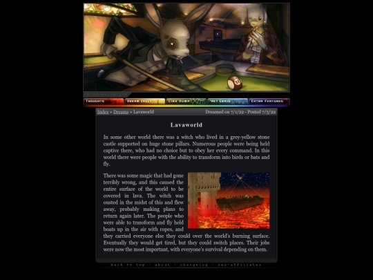 dreams/lavaworld screenshot