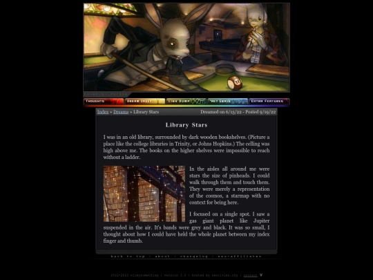 dreams/librarystars screenshot