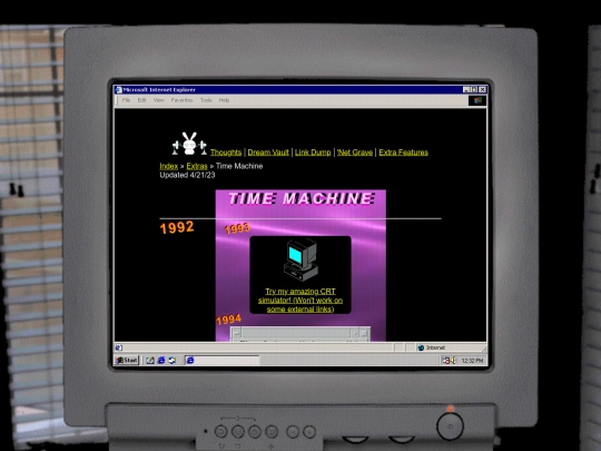 extras/crt_timemachine screenshot