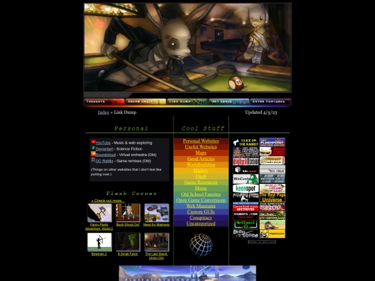 links screenshot