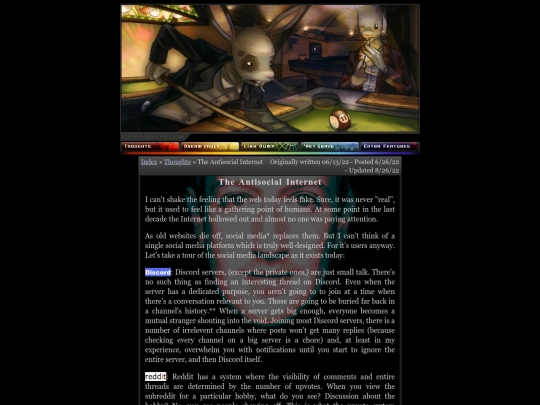 thoughts/antisocialinternet screenshot