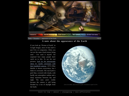 thoughts/earth screenshot