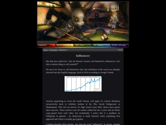 thoughts/influencer screenshot