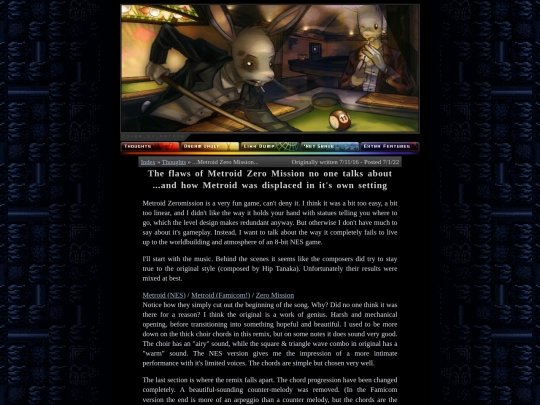 thoughts/zeromission screenshot