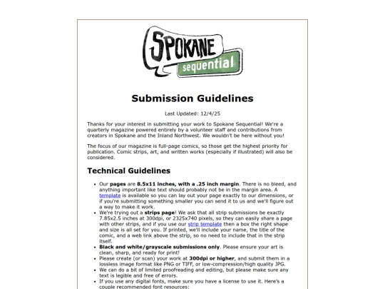 submissions screenshot