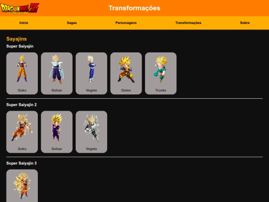 transformacoes screenshot