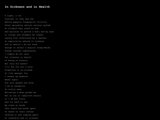 Poem/isaih screenshot
