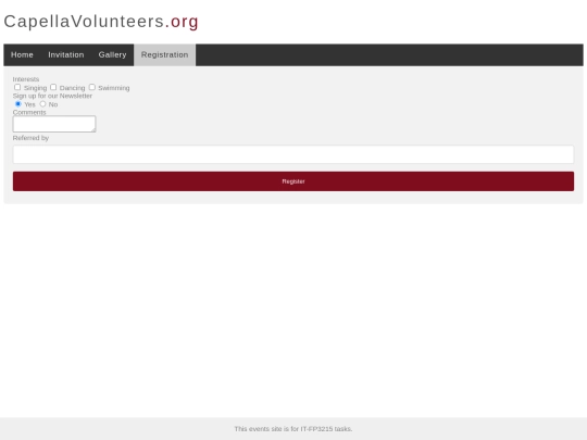 interests screenshot