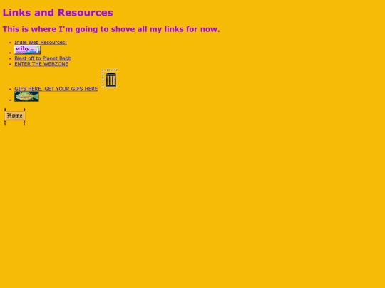 links screenshot