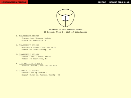 report screenshot