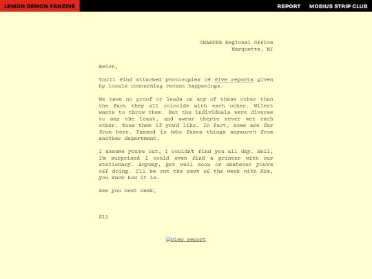 report screenshot