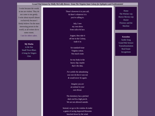 Poems/grandmalseizure screenshot