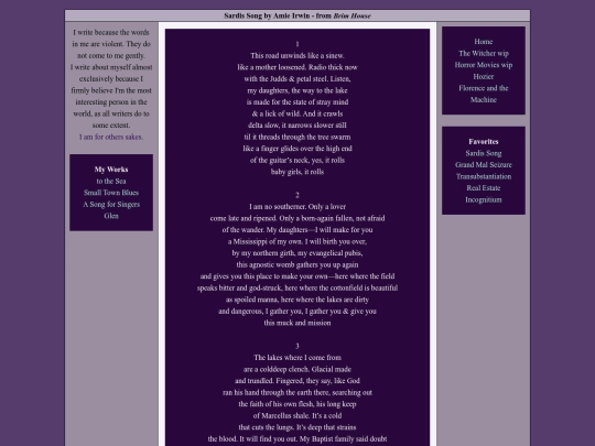 Poems/sardissong screenshot