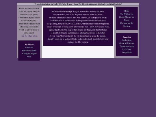 Poems/transubstantiation screenshot
