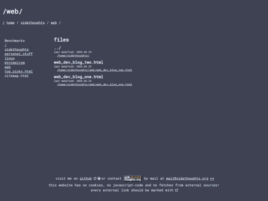 home/sidethoughts/web screenshot