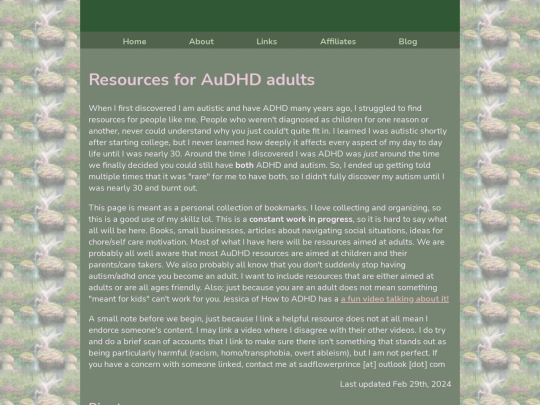 Blog/AuDHDResources screenshot