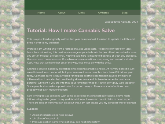 Blog/cannabissalve screenshot