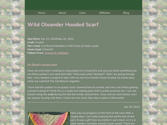 Blog/cowlhood screenshot