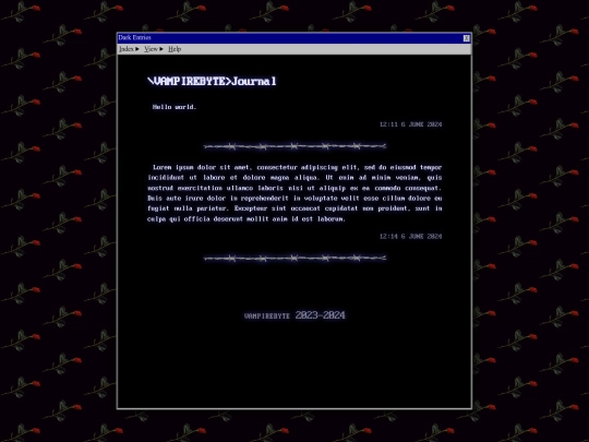 entries screenshot