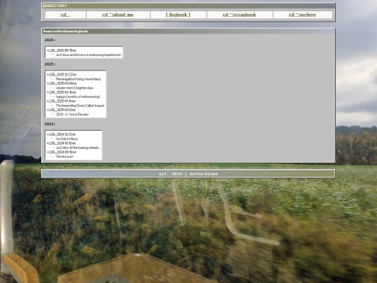 logbook screenshot
