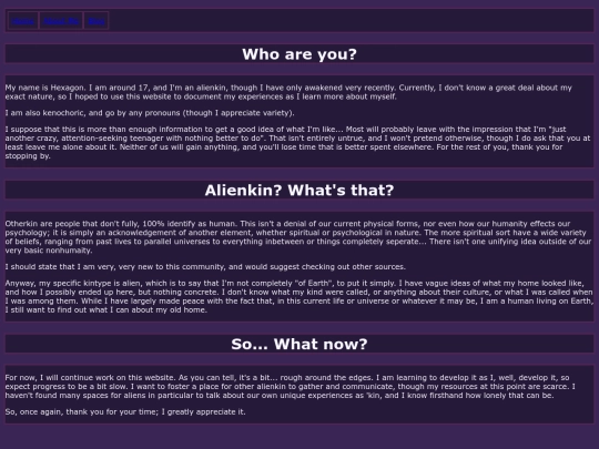 aboutme screenshot