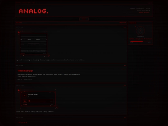 analog screenshot