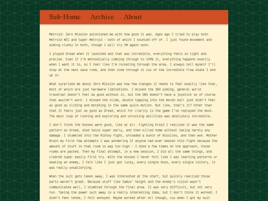 Games/posts/2024-04-13-Metroid-Zero-Mission-Recap screenshot