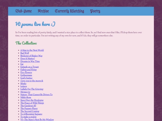 Media/poetry screenshot