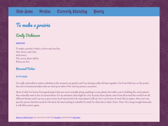 Media/poetry/to-make-a-prairie screenshot
