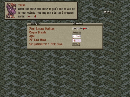 links screenshot
