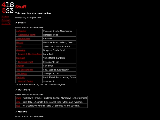 stuff screenshot