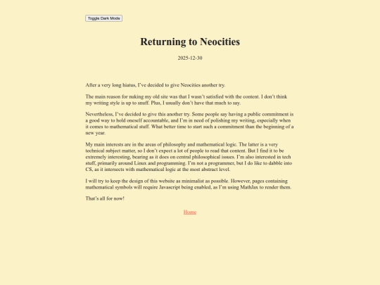 Returning-to-Neocities screenshot